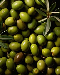 green olives as texture and fullframe