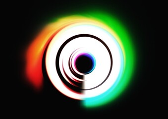 colorful light circle