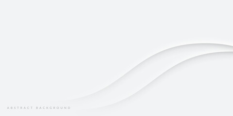 Modern wavy abstract white background