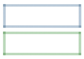 水彩風 手書き 　ライン　枠　マーカー　ペン