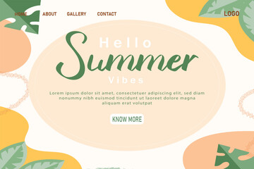 Teal Summer Landing Page