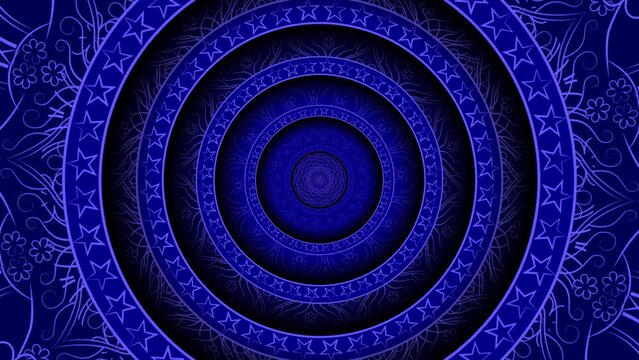 Mandala pattern with swirl effect for meditation and advertising