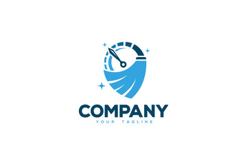 Creative logo design designated to the cleaning industry.
