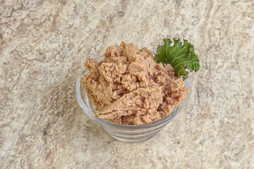 Liver pate in the bowl