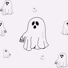 pattern with ghosts