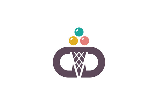 Creative logo design depicting an icecream - Logo Design Template