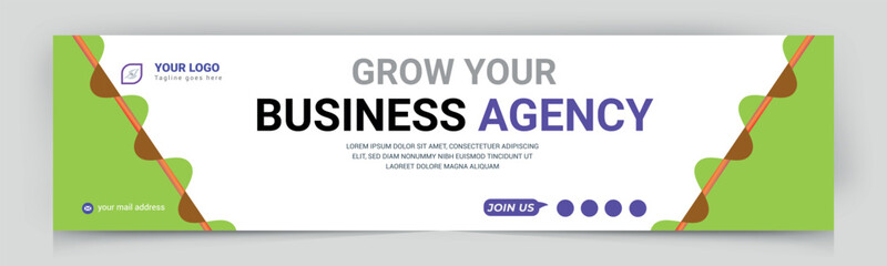 digital marketing social media cover banner web banner template design. corporate business ads for social media cover. 