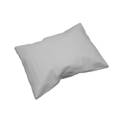 3d rendering blank white pillow, png file transparent background