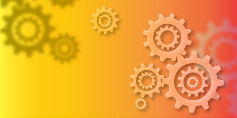 background with gears. Abstract background design. Background design. İllustration. Vector.