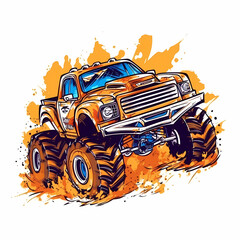 Monster Truck. Generative AI