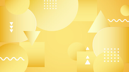 abstract background with yellow color gradation shape composition