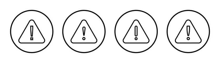 Exclamation danger sign illustration. attention sign and symbol. Hazard warning attention sign