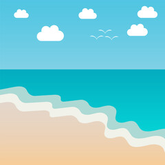 Fototapeta na wymiar summer beach background good for wallpaper, website, background, social media