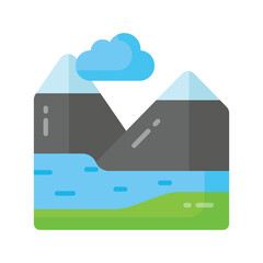 Get your hands on this carefully crafted iceland vector in modern style, ready to use icon