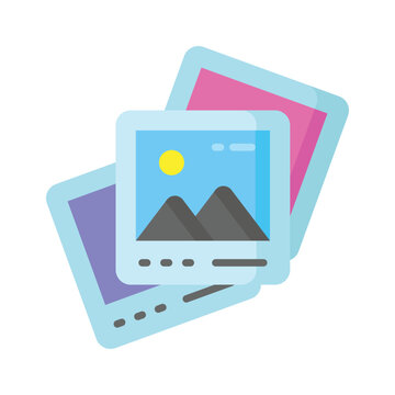 An icon of beautiful landscape images in modern style, easy to use icon