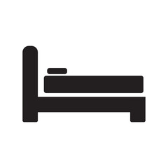 bed icon design template vector isolated