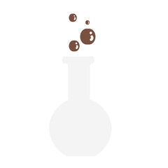 lab glassware hand drawn stationery vector