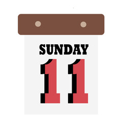 calender hand drawn stationery vector