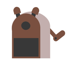 pencil sharpener hand drawn stationery vector