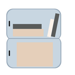 locker filling cabinet hand drawn stationery vector