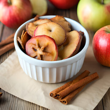 Baked Cinnamon Apple Chips  Ingredients  2 medium-sized apples 1 tablespoon cinnamon