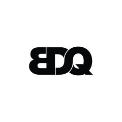 BDQ letter monogram logo design vector