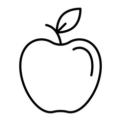 Apple Thin Line Icon
