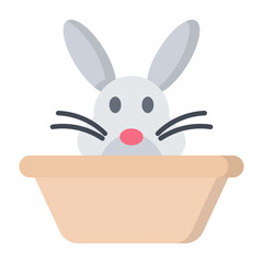 Easter Bunny Flat Icon