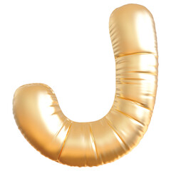 Balloon Letter J Golden