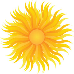 solar sun mandala vector symmetric summer sunlight yellow sunny icon symbol