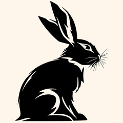 Obraz premium Mouse in black and white, drawing Elegant minimalist style, Illustration