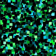 Green Square Pixel Gradient Background