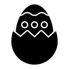 Easter Egg Glyph Icon