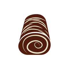 Cake roller logo icon