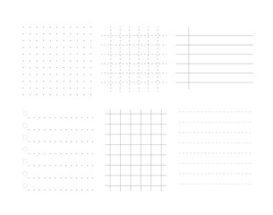 Set of planner, notebook grids, to do list. Paper for scrapbooking page