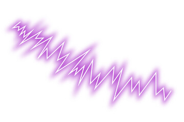 Neon bright line png. Glowing blue line on transparent background.