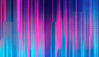 Abstract blue pink background with interlaced Ai generated image