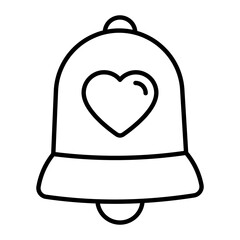 Bell Thin Line Icon