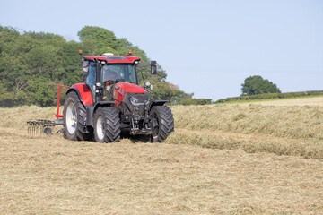 tractor in field