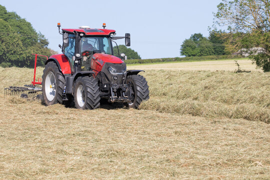 tractor in field