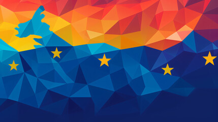 Geometric EU Flag