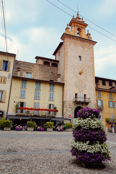 Piazza Lorenzo Mascheroni in Bergamo Italy