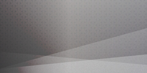 銀色グラデーションの和柄背景　幾何学模様の背景素材