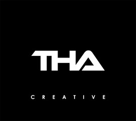 THA Letter Initial Logo Design Template Vector Illustration