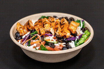 Buffalo Chicken Salad on a Paper Bowl