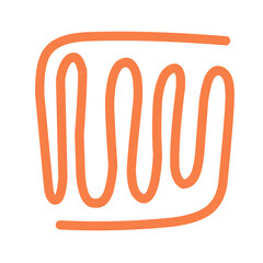 Hand Drawn Ethnic Tribal Colourful Shape Element   ,Abstract African Shape Element 