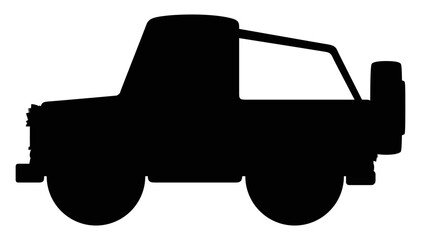 Vector car icon, pickup symbol, vehicle sign, jeep icon Free Vector  © johndaly
