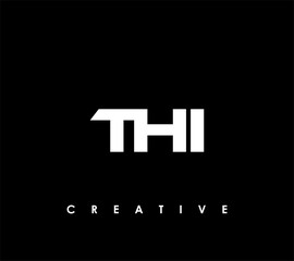 THI Letter Initial Logo Design Template Vector Illustration