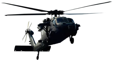 Fotobehang Helikopter helicopter, isolated 