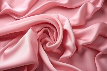 Fototapeta premium Luxurious Pink silk texture background adds a touch of elegance perfect for fashion. Generative AI